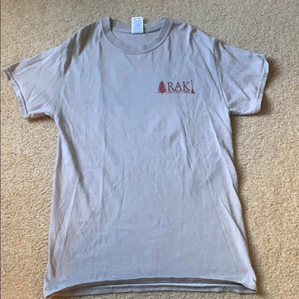 grey and maroon rak outfitters t shirt